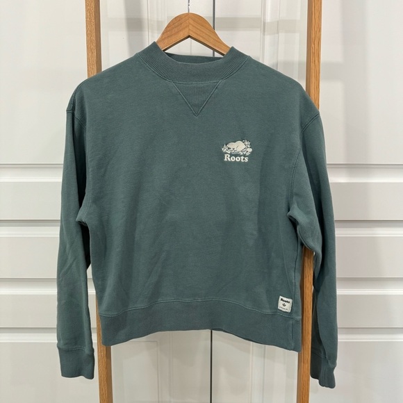 EUC Roots Ladies Mockneck  Crewneck Sweatshirt‎ - Size Small - Picture 1 of 5